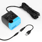 Carcent SP-400LV pump closeup highlighting its compact, quiet operation for pet fountains.