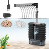 Carefree Fish USB sponge filter quiet operation supports peaceable tank environments.