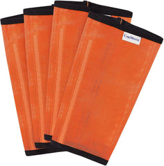 CareMaster orange fine-mesh fly boots side view reduce insect nuisance during turnout.