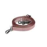 Carhartt Field Dog Leash rose tint closeup showing reflective trim for safer evening walks.