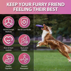 Carmelie 24-in-1 dog vitamins chew supporting immune health.
