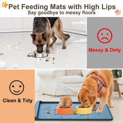Carry360 mat pocket-residue design for quick cleanup after meals