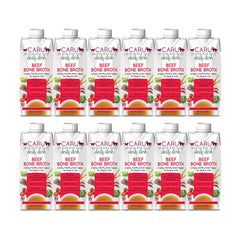 Caru Daily Dish beef bone broth topper pour bottle adds flavor and hydration for pets