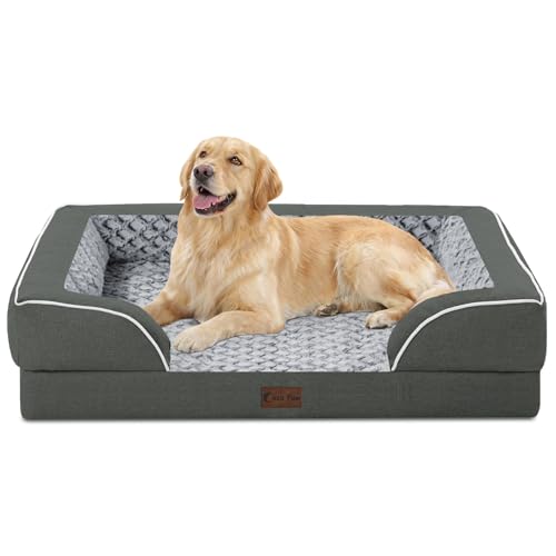 Casa Paw orthopedic bed memory foam close-up showing contouring support for joints.