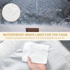 Casa Paw memory foam gel closeup demonstrates cooling comfort for hot days.