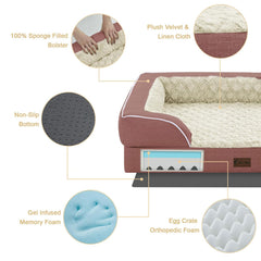 Casa Paw gel memory foam detail highlighting cool, joint-friendly support.