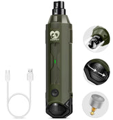Casfuy 6-speed dog nail grinder army green shows precise trimming for all dog sizes.