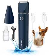 Casfuy cordless pet trimmer double-blades close-up for safe paw trimming