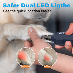 Casfuy diamond-drum-bit closeup demonstrates smooth, comfortable pet claw grooming