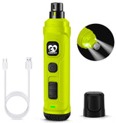 Casfuy dog nail grinder with dual LED lights for precise, safer trimming.