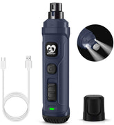 Casfuy dog nail grinder with dual LED lights for precise, painless nail care at home.