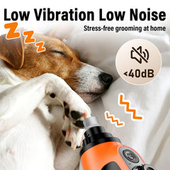 Casfuy nail grinder with 2000mAh battery for extended cordless use