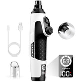 Casfuy Smart 6-Speed Dog Nail Grinder front view highlighting compact design and powerful motor for effortless grooming.