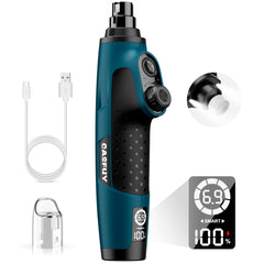 Casfuy Smart 6-Speed dog nail grinder front view shows powerful smoothing for paw nails