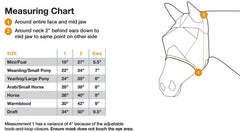 Cashel Quiet Ride fly mask side view highlighting ears and secure fit for riding.