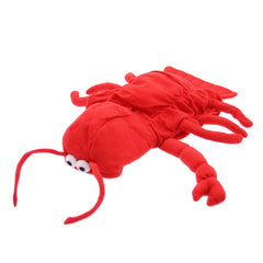 Casual Canine Lobster Paws dog costume front view highlights bold red-orange lobster design for photo opportunities.