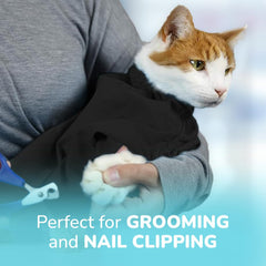 Cat-in-the-Bag Cozy Comfort Carrier Velcro ports for easy grooming access