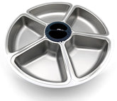 Cat Mate stainless steel bowl insert close-up highlights hygienic material for meals.