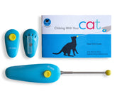 CAT SCHOOL Clicker Training Kit target stick extended for guiding cats through tricks