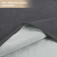 Catalonia waterproof blanket reversible fleece shows dual textures for versatile styling.