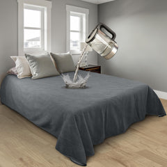 Catalonia waterproof blanket soft fleece surface highlights cozy touch for evenings.
