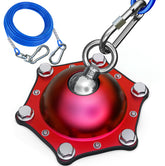 Catapamey dog tie out stake assembly with 360° swivel enables tangle-free outdoor roaming.