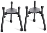 CatAve elevated dog bowls 2-pack on stand for quick, tidy meals.