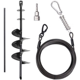 CatAve heavy-duty dog tie-out stake ground assembly for secure yard setup