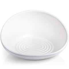CatGuru ceramic no-spill bowl with raised back keeps feeding area tidy