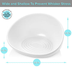 CatGuru whisker-relief design reduces whisker contact during meals