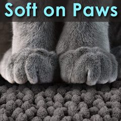 CatGuru Litter Mat easy to clean by folding and shaking out litter.