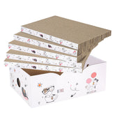 Catinarla 5-pack cat scratch pad with box offers durable scratching and resting space.