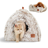 CATISM Cat Bed closed cave offers a cozy private retreat for cats.