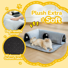 CATISM Cat Bed Detachable Rug shown for easy cleaning and versatile lounging