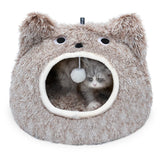 CATISM Cat Bed plush cave provides a cozy private nap sanctuary for indoor cats.