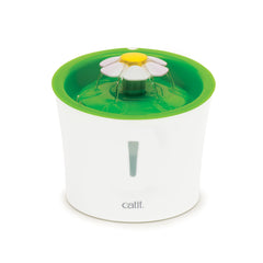 Catit Flower Fountain water-flow-settings demonstrates versatile streams for picky cats.