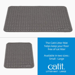 Catit Large Cat Litter Mat soft paw-friendly surface for comfortable exits.
