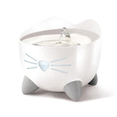 Catit PIXI drinking fountain with multiple options for comfortable hydration.