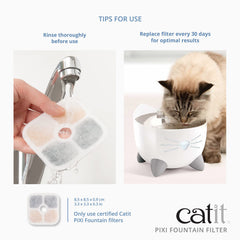 Catit PIXI filtro intercambio iónico para suavizar el agua de la fuente
