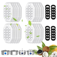 CATOL 40-pack fountain filters box for easy, regular replacements.