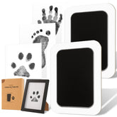 catose Inkless Paw Print Kit frame shows wooden keepsake for memories