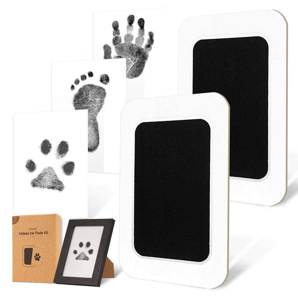 catose inkless paw print kit wooden frame keepsakes