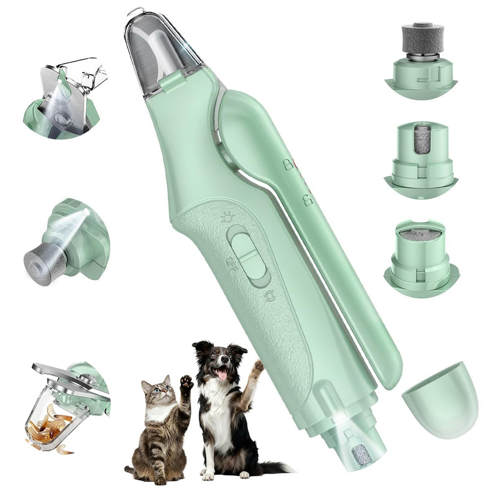 CATPICK 2-in-1 nail clippers with LED light for precise trims