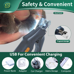 CATPICK cat nail trimmer with dust cap keeps debris away during grooming