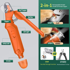 CATPICK dog nail trimmer LED light shows safe trimming with visibility