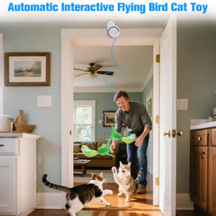 CATPICK flying bird toy in action boosts indoor cats activity and hunting play