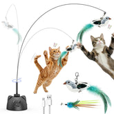 CATPICK interactive toy with flying bird on wall for indoor play enrichment