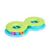 Catstages Infinity Ball Track figure-8 shape keeps cats engaged during solo play.