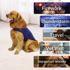 Cattamao Comfort dog anxiety coat night with reflective strip for safer night walks