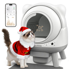 Cavrtbany automatic litter box front view for low effort maintenance